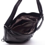 Dámská trendová kabelka batoh přes rameno Estefani, černá