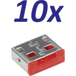 Schlegel Vestavný konektor USB 2.0 typ A, dvojitý zásuvka, vestavná RRJ_2USB 2x USB zásuvka typu A ⇔ 2 x USB zástrčka typu A RRJ_