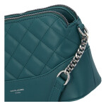 Módní prošívaná dámská koženková crossbody Freay, zelená