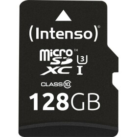 Intenso Professional paměťová karta microSDXC 128 GB Class 10, UHS-I vč. SD adaptéru - Intenso microSDXC 128 GB 3433491