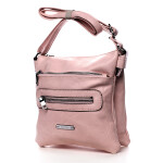 Sportovní dámská koženková crossbody Julie růžová