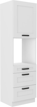 Vysoká skříňka pro vestavnou troubu Luna 60 DPS-210 3S 1F - Prmeium Box Barva korpusu: Bílá, Barva dvířek: Bílá