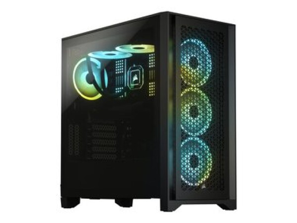 Corsair 4000D TG Airflow černá / Mid-Tower / E-ATX / 1xUSB 3.0 / 2xUSB 3.2 Gen2 typ-C / průhledná bočnice (CC-9011200-WW)