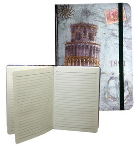 Zápisník gumičkou A5 145x210 mm Pisa