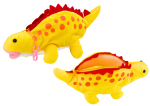 Mamido Plyšový dinosaurus penál úložný prostor přívěsek žlutý