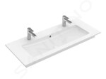 VILLEROY & BOCH - Venticello Umyvadlo nábytkové 1200x500 mm, s přepadem, 2 otvory pro baterii, alpská bílá 4104CK01