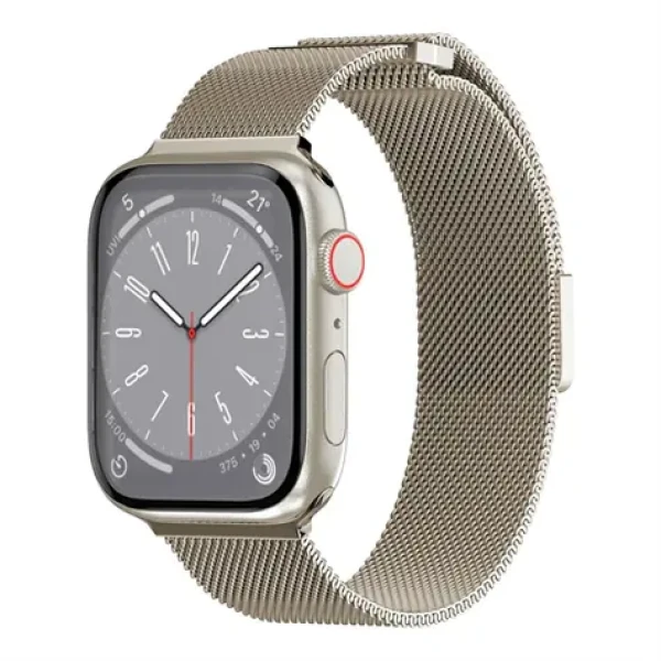SwitchEasy Mesh Stainless Steel Starlight / Řemínek / Apple Watch / 44/45/46mm (SAW459032SI23)