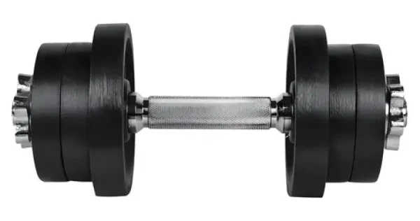 RULYT Jednoruční činka Angular 13 kg / nakládací / 30 mm tyč / 6× kotouč