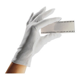 12 x Bavlněné rukavice, bílé, velikost 7