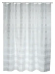 MSV Sprchový závěs AMALFI bílý / 180 x 200 cm / Polyester / S kroužky