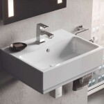 GROHE - Cube Ceramic Umývátko 46x35 cm, s přepadem, PureGuard, alpská bílá 3948300H