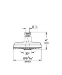 GROHE - Rainshower Hlavová sprcha 1jet, chrom 27135000