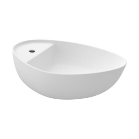 CERSANIT - Umyvadlo na desku MODUO 55X35 s otvorem pro baterii K116-155