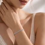 Jemný ocelový náramek Gisele - chirurgická ocel, Stříbrná 18 cm + 3 cm (prodloužení)