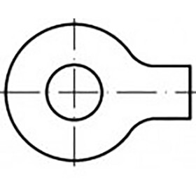 Podložka plochá s lalokem 6.4 mm 19 mm ocel pozinkované 1000 ks TOOLCRAFT TO-6853530