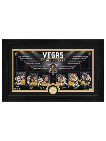 Obraz Vegas Golden Knights NHL 10th Anniversary Timeline Bronze Coin
