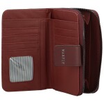 Trendy dámská koženková peněženka MaxFly Engli, tmavě vínová