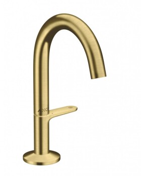 AXOR - One Umyvadlová baterie s výpustí Push-Open, EcoSmart, CoolStart, kartáčovaná mosaz 48010950