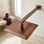 REA - Sprchové rameno čtvercové JS-9022BRG 40cm Brush Copper REA-P6406