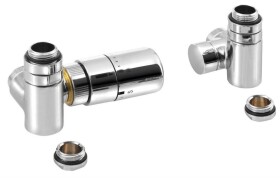 SAPHO - CORNER COMBI připojovací sada ventilů termostatická triaxiální, levé provedení, chrom CP3021S