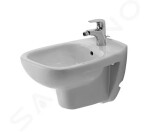 DURAVIT - D-Code Závěsný bidet, 355x545 mm, otvor pro baterii, bílá 22571500002