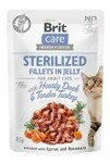 Brit Care Cat Fillets in Jelly Steril Duck&Turkey 85g + Množstevní sleva