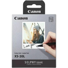 Canon XS-20L bílá / Samolepící fotopapír do termosublimační tiskárny / 20 listů (4119C002)