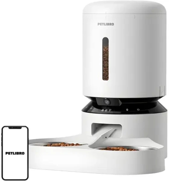Petlibro Granary / Inteligentní dávkovač krmiva s kamerou / dvojitá miska / 5 l / Wi-Fi (53491-0)