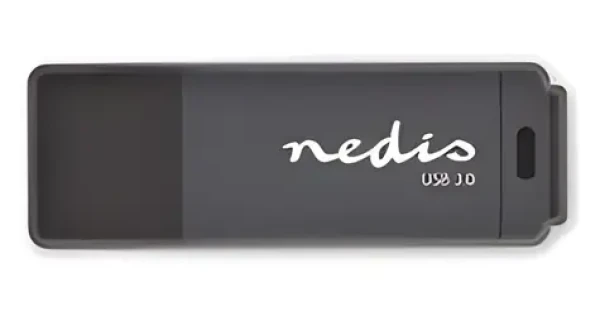 Nedis 64 GB / Flash disk / USB-A / čtení: 80 MB/s / zápis: 10 MB/s (FDRIU364BK)