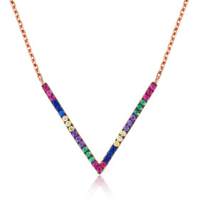ELENYS Royal Fashion náhrdelník Exclusive Rose Gold