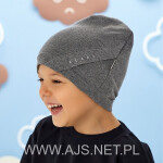 Dětská čepice AJS 50-136 tmavě modrá 48-50 cm