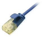Equip Cat6A SlimFlex modrá / Patch kabel / U/UTP / 1 m / 2x RJ-45 / LSZH (626303)