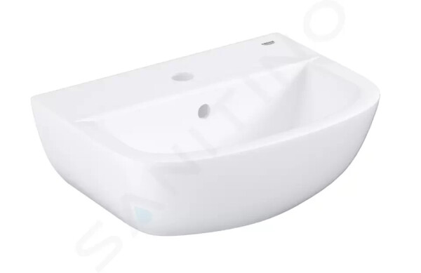 GROHE - Bau Ceramic Umývátko 453x354 mm, s přepadem, 1 otvor pro baterii, alpská bílá 39424000