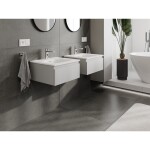 MEXEN/S - Orio koupelnová skříňka 50 cm s umyvadlem Vela, 1 šuplík, šedá mat/bílá mat 91A10-05023-1-BF62-W23M01