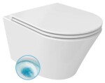 SAPHO - PACO závěsná WC mísa, Vortex Rimless, 36x53cm, bílá PZ1012V