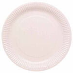 Talíře světle růžové papírové 8 ks 23 cm Talíře světle růžové papírové 8 ks 23 cm