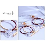 Náušnice Swarovski Elements Cataneo s perlou, Zlatá