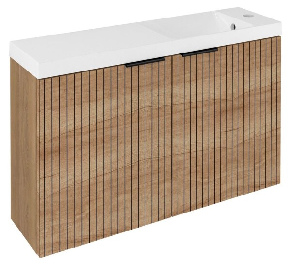 SAPHO - LATUS X STRIP umyvadlová skříňka 78,8x50x22cm, dub alabama LT110-SET08