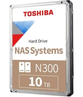 Toshiba N300 NAS 10TB bulk / HDD / 3.5" / SATA III / 7 200 rpm / 512 MB cache / Interní (MN10ADA10TS)