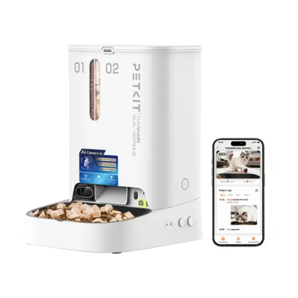 Petkit Yumshare Dual Hopper 2 / chytrý dávkovač krmiva s kamerou / propojení s aplikací (6975069307596)