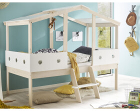 Dětská postel Cortino 90x200 cm, domeček se stříškou