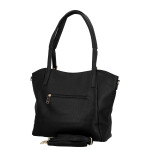 Stylová dámská koženková kabelka na rameno Zita, černá