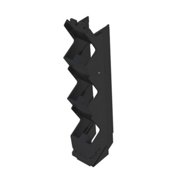 Electronics housings, OMNIMATE Housing - series CH20MBlack, Side element, Width: 17,5 mm