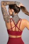 Sportovní podprsenka Seamless Bordo - Gym Glamour XS bordó