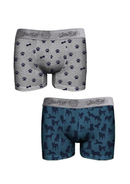 Pánské boxerky John Frank JF2BEF34 2pack M Mix