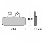 Brzdové destičky Sbs 108 HF (588) - (Oem *2R000248*)