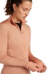 ICEBREAKER Wmns Mer 200 Realfleece Descender LS Half Z, Desert Sand (vzorek) velikost: S