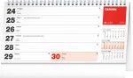 Kalendář 2024 stolní: Plánovací řádkový, 25 × 12,5 cm