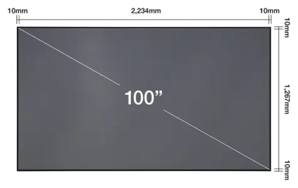 Epson ELPSC35 100" / Plátno pro projektor / Ultra Short Throw / pro EH-LS500 / 2233 x 1267 mm (V12H002AD0)