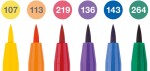 Faber-Castell Pitt Artist Pens Brush sada 6 barev Colour Wheel